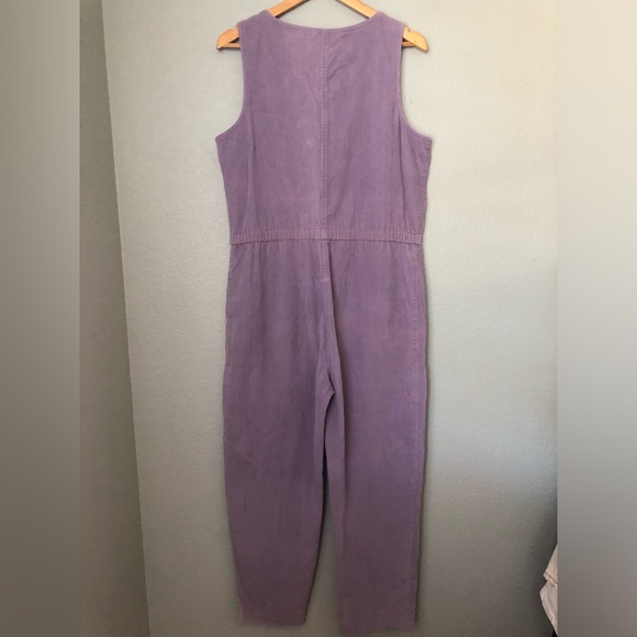 Vtg lavender curdoroy romper overall pants Vtg 15-16 current large xl see measu - Picture 9 of 10